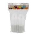 Viovia 2 oz Clear Polypropylene Tasting Cups with Lid VIO-0372